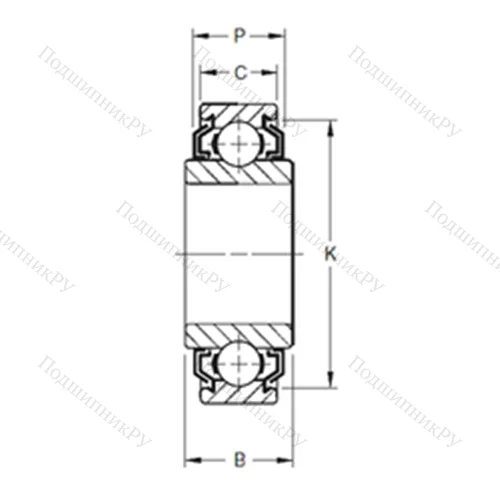 Подшипник шариковый радиальный 38KLL 2