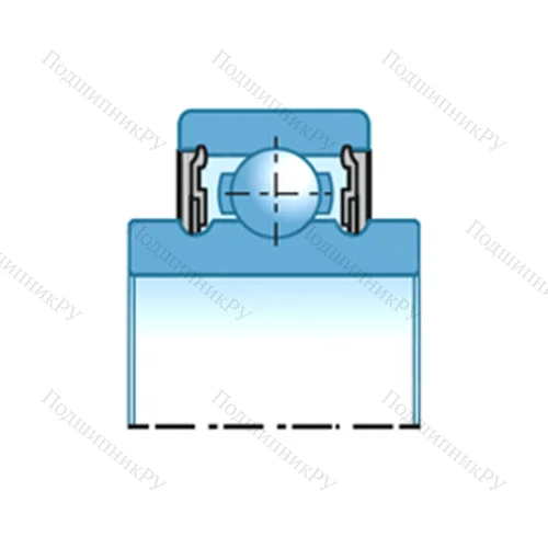 Подшипник шариковый радиальный DG 306725W 2RSC 4