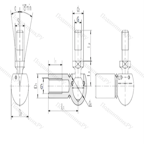 Подшипник скольжения сферический SQG 14