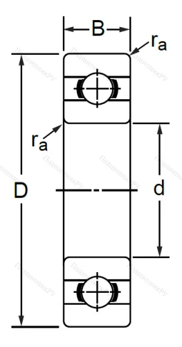 Дюймовый шариковый подшипник RMS 8 (MJ 1) в Архангельске