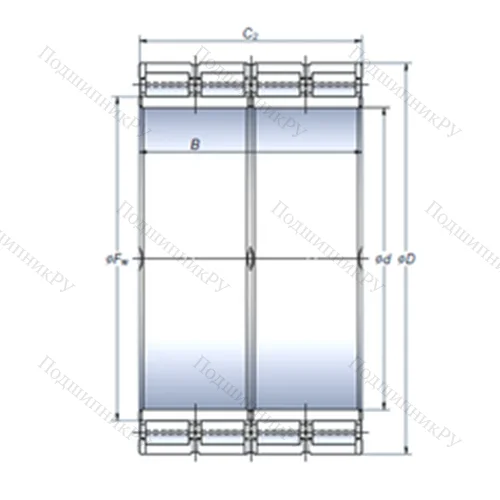 Подшипник роликовый радиальный STF 500RV 6713g