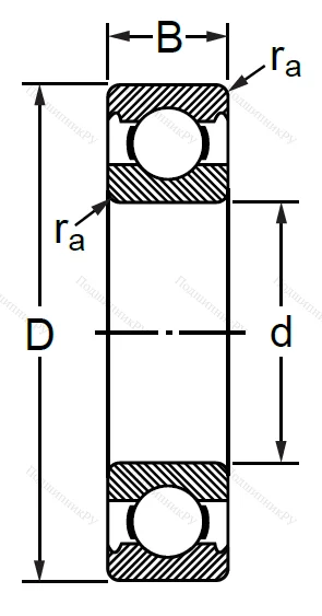 Шариковый однорядный подшипники 130 (6030 (BULK)) в Архангельске
