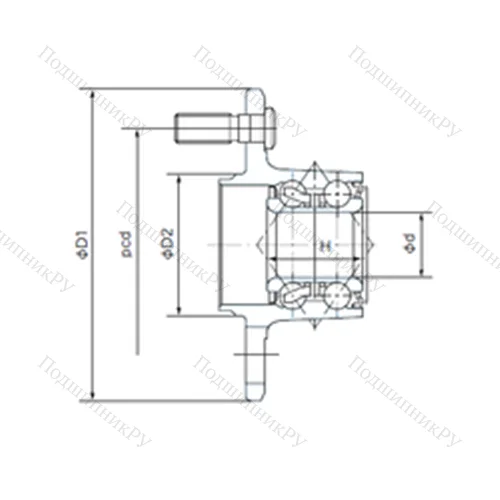 Подшипник шариковый радиально-упорный F 28BVV 10-M 3