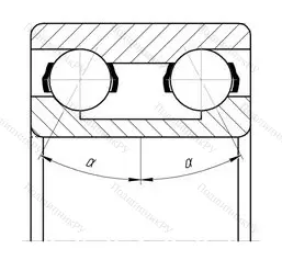 Подшипник 3206B.P 6 размер 30x62x23,8 от производителя  SKF