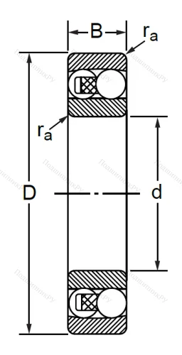Двухрядный шариковый подшипник 1613 (2313) в Архангельске