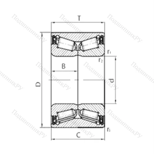 Подшипник роликовый радиально-упорный NP 275832-9FUA 1 от производителя  TIMKEN