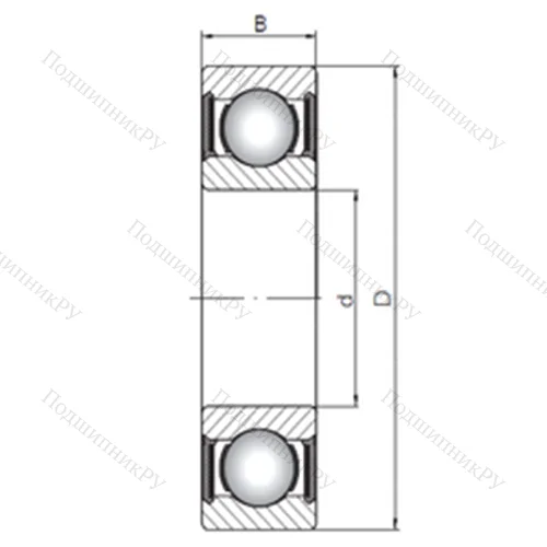 Подшипник шариковый радиальный 63311-2RS от производителя  CX Подшипник шариковый радиальный 63311-2RS от производителя  CX