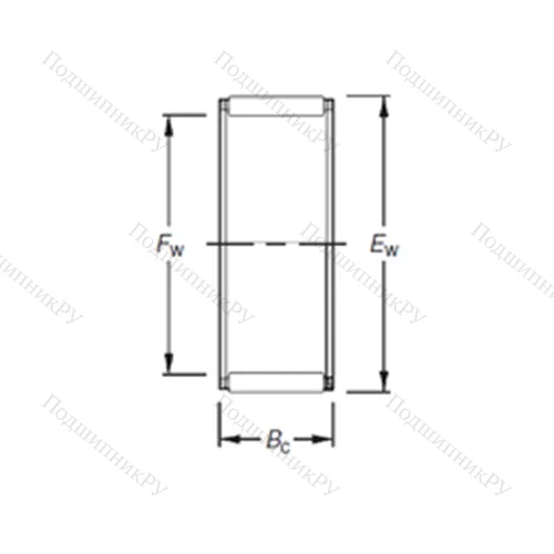 Подшипник игольчатый радиальный K 40X 55X 45H от производителя  TIMKEN
