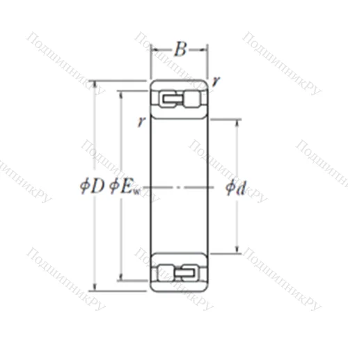 Подшипник роликовый радиальный NN 3068