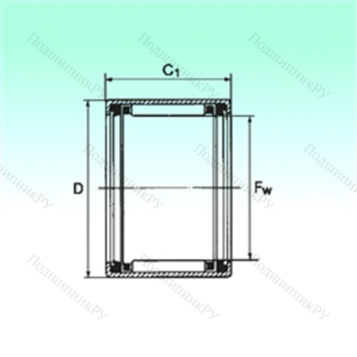 Подшипник игольчатый радиальный HK 1614 2RS от производителя  NBS