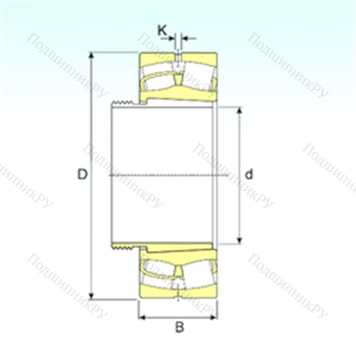 Подшипник роликовый радиальный самоцентрирующийся 23248 EKW 33+AOH 2348