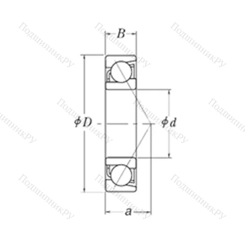 Подшипник шариковый радиально-упорный LJT 1.1/8 от производителя  RHP