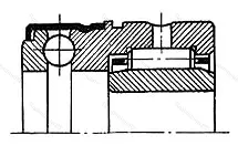 Подшипник NKX 12+IR 9X 12X 16 размер 9x21/26x23 от производителя  SKF
