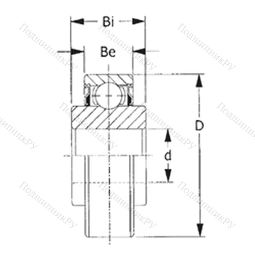 Подшипник шариковый радиальный 203KRR 6