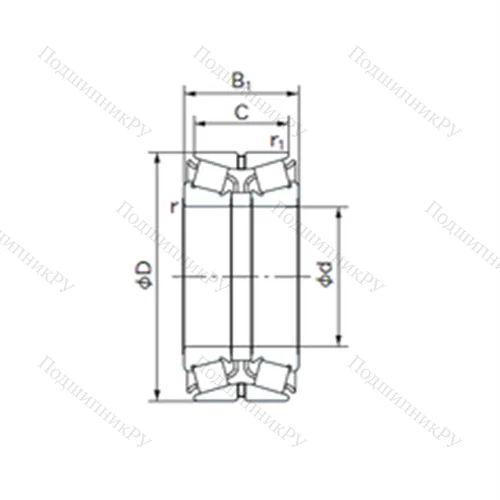 Подшипник роликовый радиально-упорный 360KBE 130 от производителя  NACHI