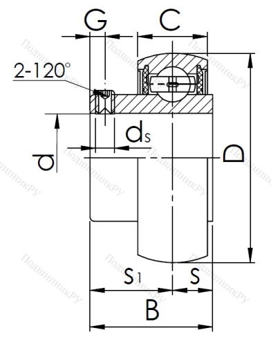 Корпусный подшипник SB 207 в Архангельске