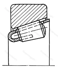 Модификация подшипника 977908К размер 40,62x66x13,5 ГПЗ-9