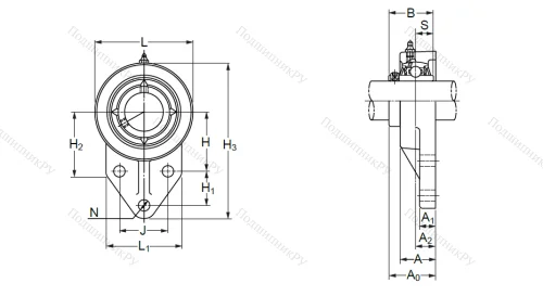 Подшипниковый узел UCFK 204 (UCFH 204) в Архангельске