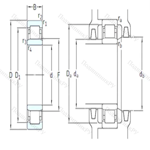 Подшипник роликовый радиальный NU 1013ECP/HC 5C 3 от производителя  SKF