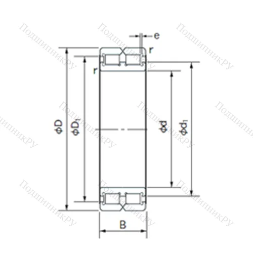 Подшипник роликовый радиальный RC 4872