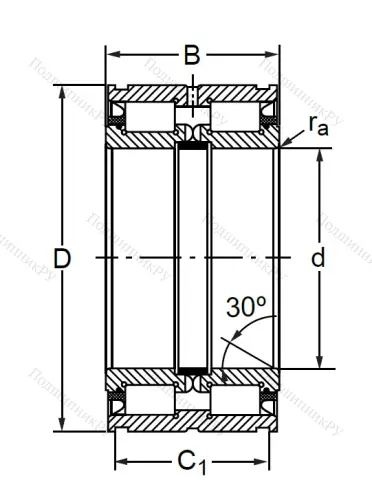 Двухрядный роликовый подшипник SL 04 5014 PP 2NR в Архангельске