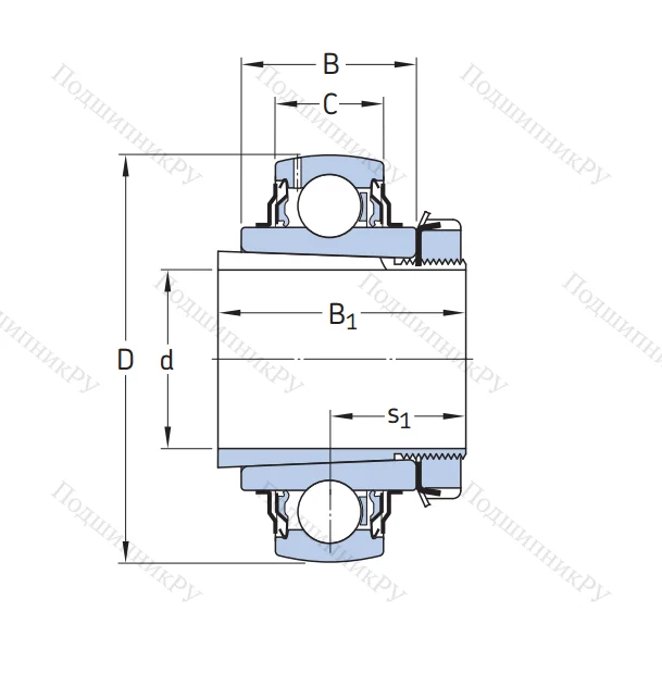 Корпусный подшипник YSA 205-2FK в Архангельске