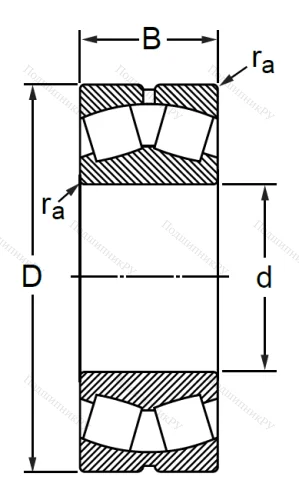 Сферический роликовый подшипник 30-53608 (22308 CCW 33C 3) в Архангельске