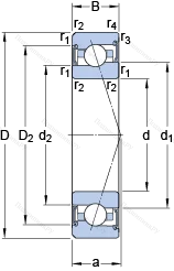Подшипник S 7007 CE/P 4A
