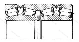 Модификация подшипника 2077148 размер 240x360x310 ГПЗ-34 от производителя  ГПЗ-34