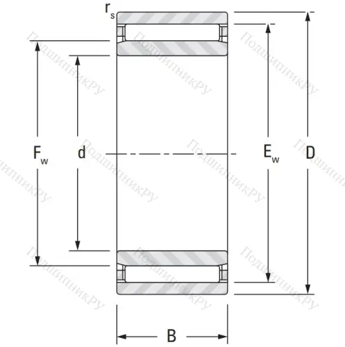 Игольчатый подшипник NAO 20x35x26 от производителя  KOYO