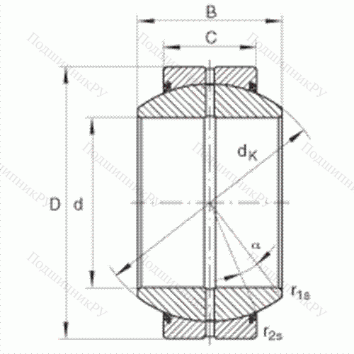 Подшипник шарнирный GE 110-FO-2RS