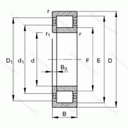 Подшипник роликовый радиальный NUP 215-E-TVP 2 от производителя  FAG Подшипник роликовый радиальный NUP 215-E-TVP 2 от производителя  FAG