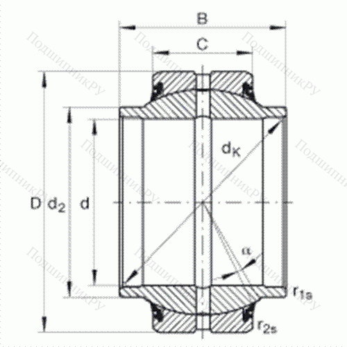 Подшипник шарнирный GE 40-HO-2RS